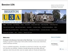 Tablet Screenshot of beestonu3a.org.uk